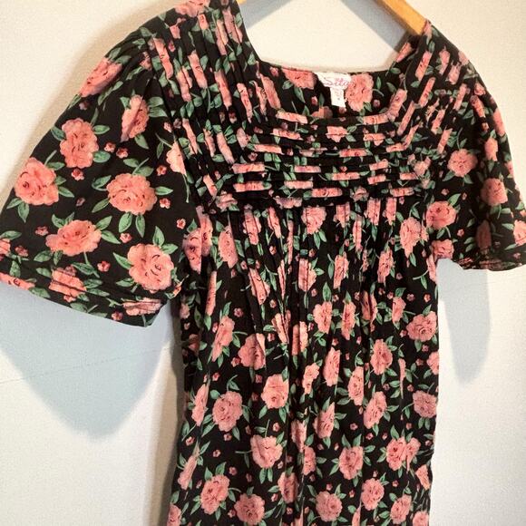 Vintage Sita Floral Cotton Midi Dress - size Medium - Picture 2 of 5